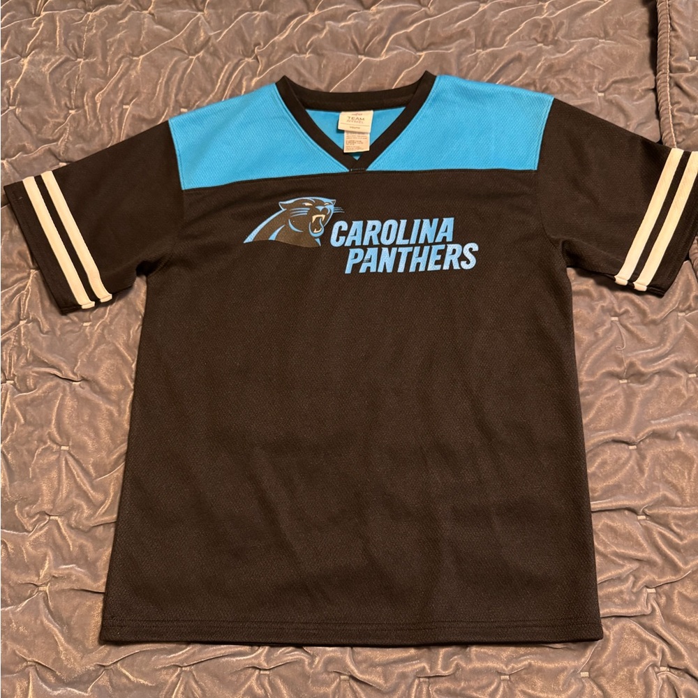 NFL Kids Black and Blue Carolina Panthers Jersey